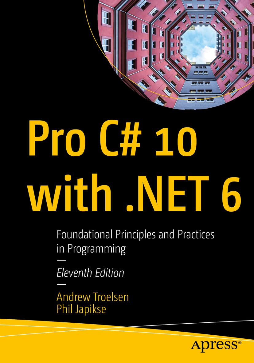 Pro C# 10 with .NET 6 book cover